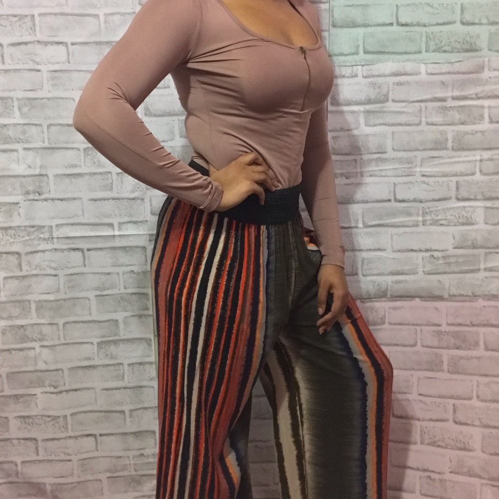 Striped Palazzo Pants